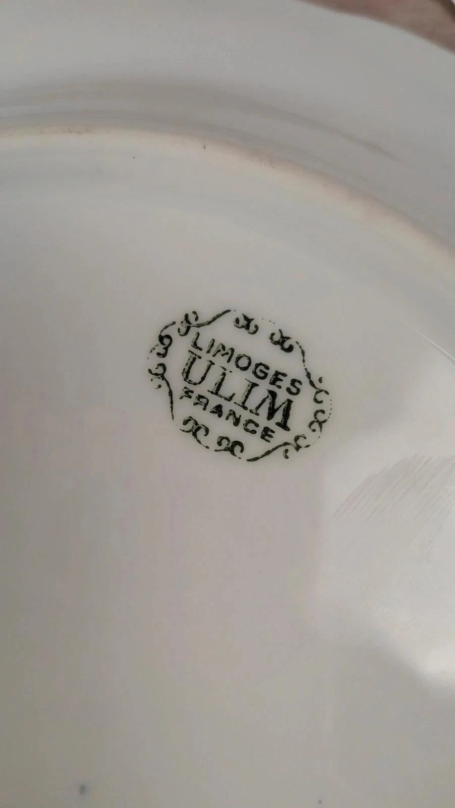 Conjunto de 5 pratos de sobremesa antigos Limoges U.l.i.m – photo 8